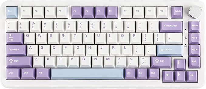 MechLands AJAZZ AK820 MAX HE Hall Effect Magnetic Gaming Keyboard, Adjustable Actuation, 8KHz Polling Rate, Wired Rapid Fast Keyboard, Creamy Gasket, RGB Backlight, NKRO for Win/Mac (White)
