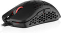 HK GAMING Mira M Ultra Lightweight Honeycomb Shell Wired RGB Gaming Mouse - Up to 12 000 cpi | 6 Buttons - 63g Only (Mira-M, Black)