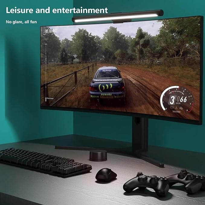 Xiaomi Mi Computer Monitor Light Bar - Easy Installation, Extra Computer Lighting w/o Taking Desktop Space, with Wireless Remote Control Adjusting Lights Easily