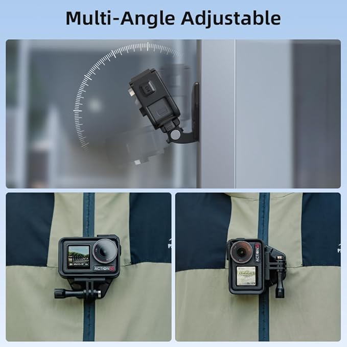 Magnetic Chest Mount for Action Camera with Neck Strap,360° POV Invisible Selfie Necklace Lanyard Mount Compatible with GoPro Hero 13 12 11 10 9, Insta360, DJI Action 6/5 Pro/4/3