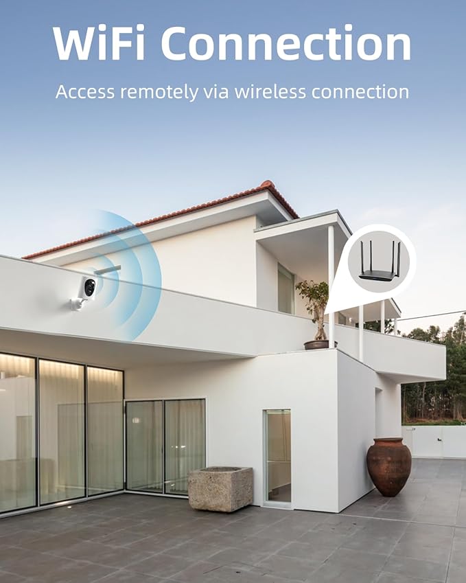 VIRTAVO VistaFlask 2K Security Cameras Wireless Outdoor, Battery Powered, AI Motion Detection, for Home Security, Starlight Lens for Colorful Night Vision, Weatherproof, Cloud/SD Storage 2Pack