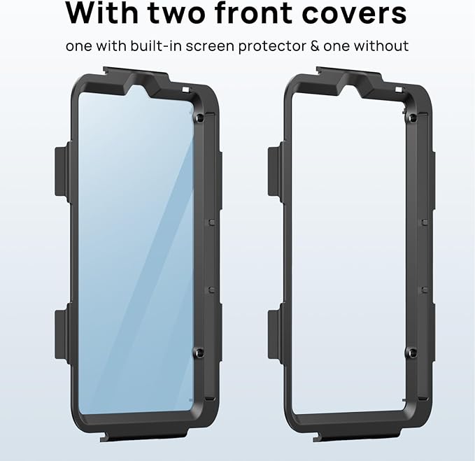 Gerutek Case for iPad mini 7 (A17 Pro) 2024/Mini 6 2021 8.3 inch, Shockproof Cover for iPad mini 7/6th Generation with Screen Protector, 360° Rotating Stand, Hand/Shoulder Strap, Pencil Holder-Black
