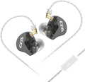 CCA CRA in Ear Monitor Earphone, Ultra-Thin Diaphragm Dynamic Driver IEM, Clear Sound & Deep Bass, Wired Earbuds with Mic and Tangle-Free Removable Cord