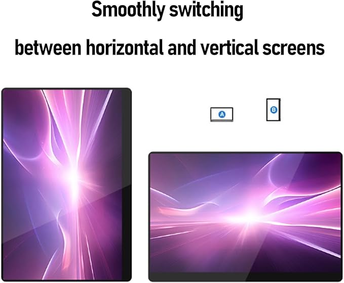 16in Computer Display, 4K Ultra HD Portable Monitor with 120Hz Refresh Rate 100 sRGB Color Field 2 Built in Speakers, for PC Laptop Phone Gaming
