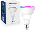 Lightinginside Smart Light Bulb 75W Equivalent, 1100LM 12W RGBCW BR30 E26 Bulb Works with Alexa/Google Home/SmartLife, 2.4G WiFi Bluetooth Recessed Flood LED Bulbs, No Hub Required, ETL Listed, 1PC