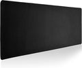 Reniteco Large Gaming Mouse Pad with Durable Stitched Edges, Non-Slip Rubber Base, Big Computer Keyboard Mouse Mat Desk Pad for Home Office Gaming Work, 11.81"x27.56"x0.08", Black