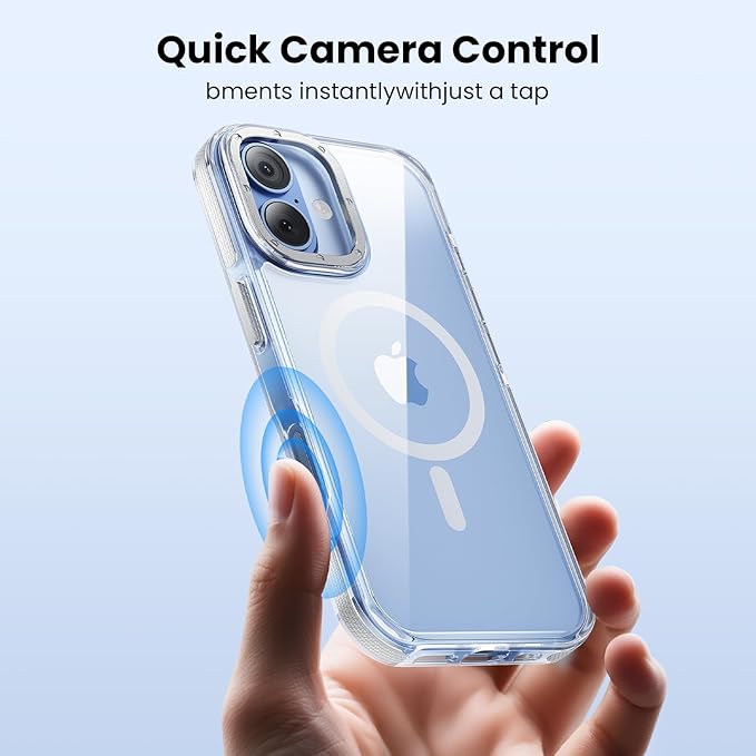 Anti-Yellowing Strong Magnetic for iPhone 17 Case, [Compatible with MagSafe] [12FT Military Grade Drop] Slim Thin iPhone Cover 6.3 Inch, Clear White
