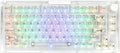 KiiBoom Phantom 81 75% Transparent Mechanical Gaming Keyboard, Hot Swappable Custom Gasket Keyboard with RGB Backlit, Clear Keycap, Rechargeable Battery, Triple Mode for Win/Mac (Phantom 81 V3 Clear)