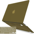 IBENZER Compatible with Old Version MacBook Air 13 Inch Case (2010-2017 Release). Models: A1466 / A1369, Plastic Hard Shell Case with Keyboard Cover for Mac Air 13, Olive Green, A13OLGN+1