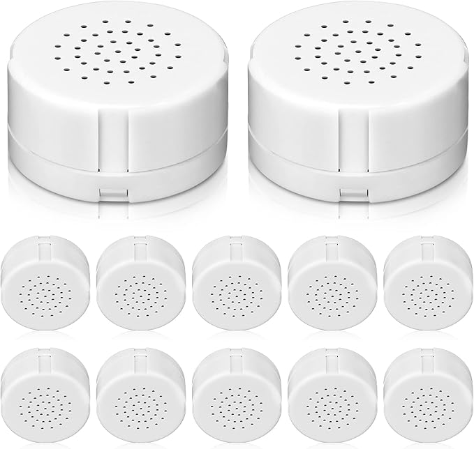 12 Pcs Voice Recorder for Stuffed Animal, Sound Recorder Music Recordable Sound Module Recording Device Record Custom Message for Plush Toy Doll Stuffed Bear Pillow, Battery Included (60 Second)