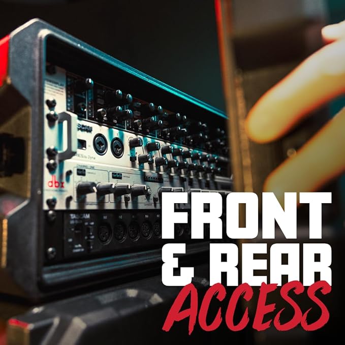 Gator Cases Pro Series 2U Rack Case with Standard 19" Depth, Roto Molded Made in USA (G-PRO-2U-19)