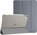 ProCase for iPad Pro 13 Inch Case M5 2025/ M4 2024, Smart Cover iPad Pro M5 M4 Case 13 Inch, Slim Stand Translucent Hard Shell Back, Supports Touch ID, Auto Wake/Sleep -Grey