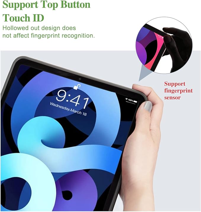 for iPad (A16) 11Th/10Th Generation Case 2025/2022, for iPad Case 11Th/10Th Generation, 10Th/11Th Gen iPad Cover Pencil Holder/Hand Strap/Pocket/Adjustable Stand, Love Leopard