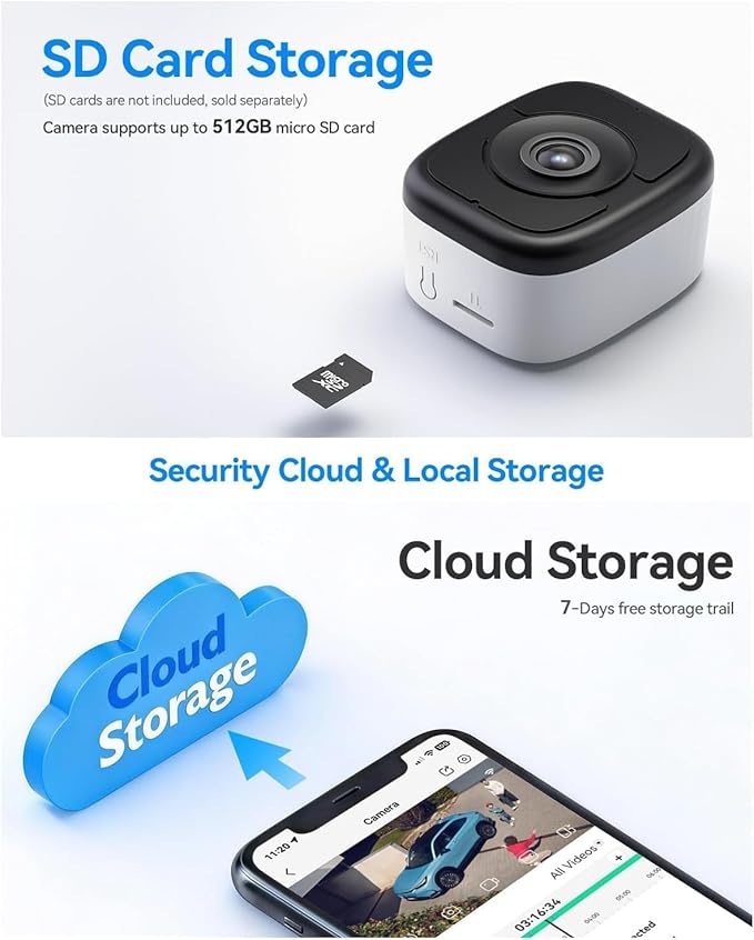 LongPlus 4K 8MP Window Camera for Home Security, Indoor Magnetic Window Security Camera 2.4G & 5Ghz WiFi Human Detection Alert, AI Full Color Night Vision, Easy Magnetic Mount Safe View for Apartment
