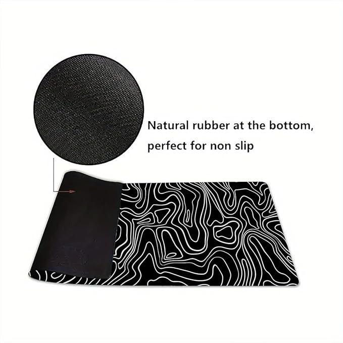 Large Mouse Pad for Desk - Gaming Mouse Pad with Stitched Edges, Anti-Slip Base, Desk Pad for Keyboard and Mouse