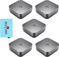 HP 180W G6 Thunderbolt 4 Ultra Dock Port Replicator Bundle w/DKZ Hub (Universal Thunderbolt/USB-C Docking Station, Single Cable for Charging, Data Transfers to Any Brand Laptop) 9X481UT#ABA (5-Pack)