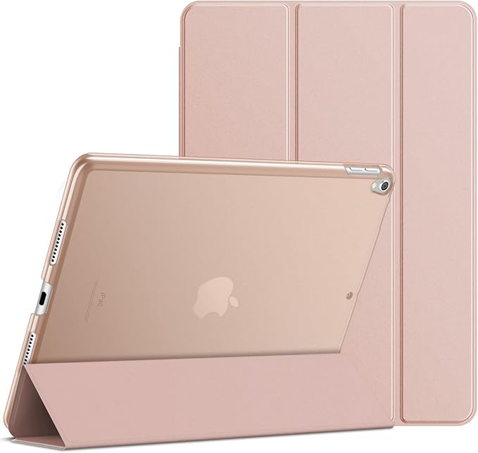 JETech Case for iPad Pro 10.5-Inch and iPad Air 3 (10.5-Inch 2019, 3rd Generation), Smart Cover Auto Wake/Sleep Cover (Rose Gold)