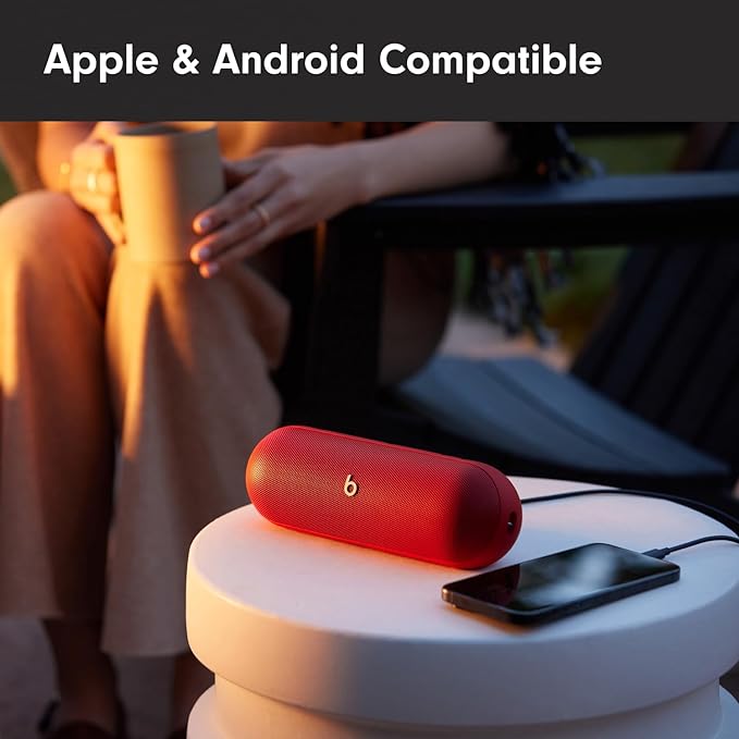 Beats Pill - Wireless Bluetooth Speaker with 20W Power Adapter - Statement Red