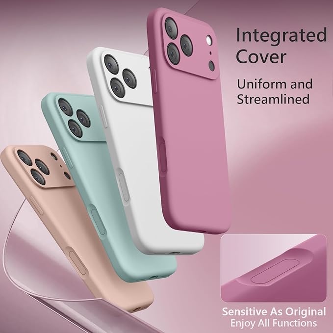 FireNova Magnetic for iPhone 17 Pro Case, Compatible with MagSafe, [Integrated Silicone Camera Control Button] [Camera Protection] Anti-Scratch Microfiber Lining Phone Case, 6.3", Lilac Purple