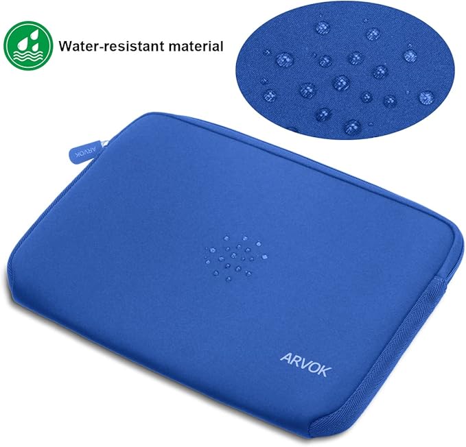Arvok 13 13.3 14 Inch Laptop Sleeve Case for MacBook Pro/MacBook Air 13-14 inch, Water-Resistant Notebook Chromebook Computer Pouch, Carrying Bag Cover for HP/Dell/Lenovo/Asus/Acer, Dark Blue
