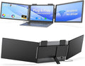 UPERFECT Laptop Screen Extender 14'', 1080P 125%sRGB Triple Portable Monitor, Ultra-Slim Dual Travel Monitor USB-C Wireless Plug and Play Extender Screen for MacOS/Windows/Android, Fits 14-17" Laptop