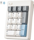 Kisnt FD17 Wireless Mechanical Number Pad, Bluetooth 5.0& 2.4G Dual Mode Numeric Keypad, 17 Keys Hot Swappable Numpad with PBT Keycaps for Laptop/PC/TKL Keyboards(Beige, Linear Switch)