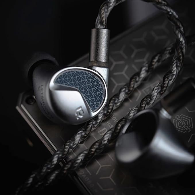 Letshuoer Astralis 15.5mm 5th-Generation Planar Diaphragm Driver Hi-Fi in-Ear Monitors, HiFi Wired in Ear Earbuds, Planar IEMS with Detachable Silver-Plated Copper Cable for Audiophiles Musicians