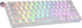 Geeky GK61 SE 60% | Mechanical Gaming Keyboard | 61 Keys Multi Color RGB LED Backlit for PC/Mac Gamer | ANSI US American Layout (White, Mechanical Red)