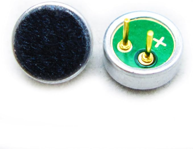 HiLetgo 10pcs Electret Condenser Microphone 52dB MP3 Microphone Accessories 6x2.2mm