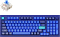 Keychron Q5 Wired Custom Mechanical Keyboard Knob Version, 96% Layout QMK/VIA Programmable with Hot-swappable Gateron G Pro Blue Switch Double Gasket Compatible with Mac Windows Linux - Navy Blue A