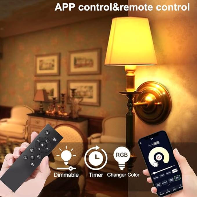 GRV E26 12W Smart LED Bulb with a 2.4GHz Remote Control,RGBCW Color Changing Led Bulb,Stepless Dimmable 3000-6500K,100W Incandescent Lamp Equivalent,A19 1000Lumens,CRI>80,Home Decor,1 Bulb & Remote