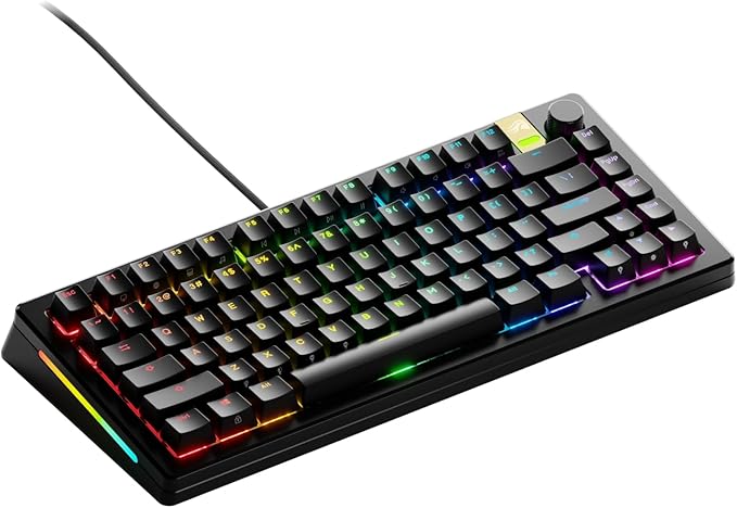 Glorious Gaming - GMMK 3 PRO HE: Rapid Trigger Keyboard, Hall Effect, Custom Modular Aluminum Body, 8K Polling Rate, Hotswap MX & Magnetic Switches, Modular Gasket System, ANSI 75% Tenkeyless (Black)