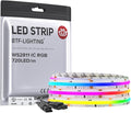 BTF-LIGHTING WS2811 Smart IC RGB FCOB COB LED Strip, UL Listed 720LEDs/m High Density Color Chasing Uniform Light, DC24V 9.8FT 12mm Width Tape Light for Home Party DIY Decor(No Adapter or Controller)