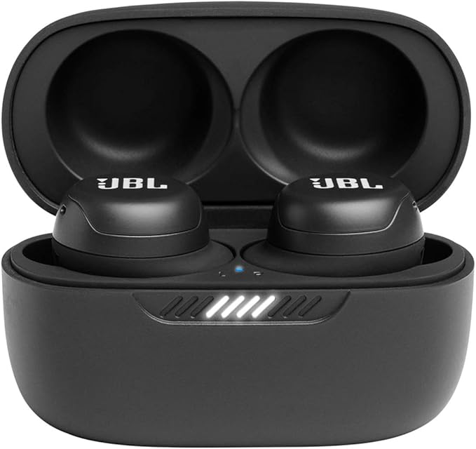 JBL Live Free NC+ - True Wireless in-Ear Noise Cancelling Bluetooth Headphones with Active Noise Cancelling, Microphone, Up to 21H Battery, Wireless Charging (Black)