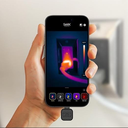 Seek Thermal - Nano 300 Thermal Camera for Apple iOS with USB-C Connector, iPhone Thermal Camera, High Resolution 320 X 240 Thermal Imager, 25hz Imaging Frame Rate, -4°F~626°F, iPhone 15 & 16
