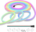 BTF-LIGHTING WS2811 IC RGB Chasing Color Neon Light 16.4FT DC24V 90IC 108LED/m T0817 IP67 Waterproof Flexible Addressable Rope LED Strip for Wall Bedroom Indoor DIY Decor (No Adapter or Controller)