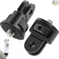 Aluminum Alloy Tripod Adapter,2pcs ¼-20 Conversion for Tripod Mount Adapter,Compatible with GoPro Action Camera / Insta360 / DJI OSMO/Series Action Camera and Other Standard 1/4 inch Accessories