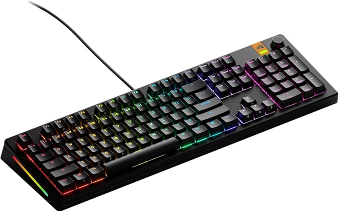 Glorious Gaming - GMMK 3 HE Rapid Trigger Keyboard, Hall Effect, 8K Polling Rate, MX Mechanical & Magnetic Switches, Hotswappable 100% Keyboard, Modular Gasket System, Doubleshot PBT keycaps (Black)
