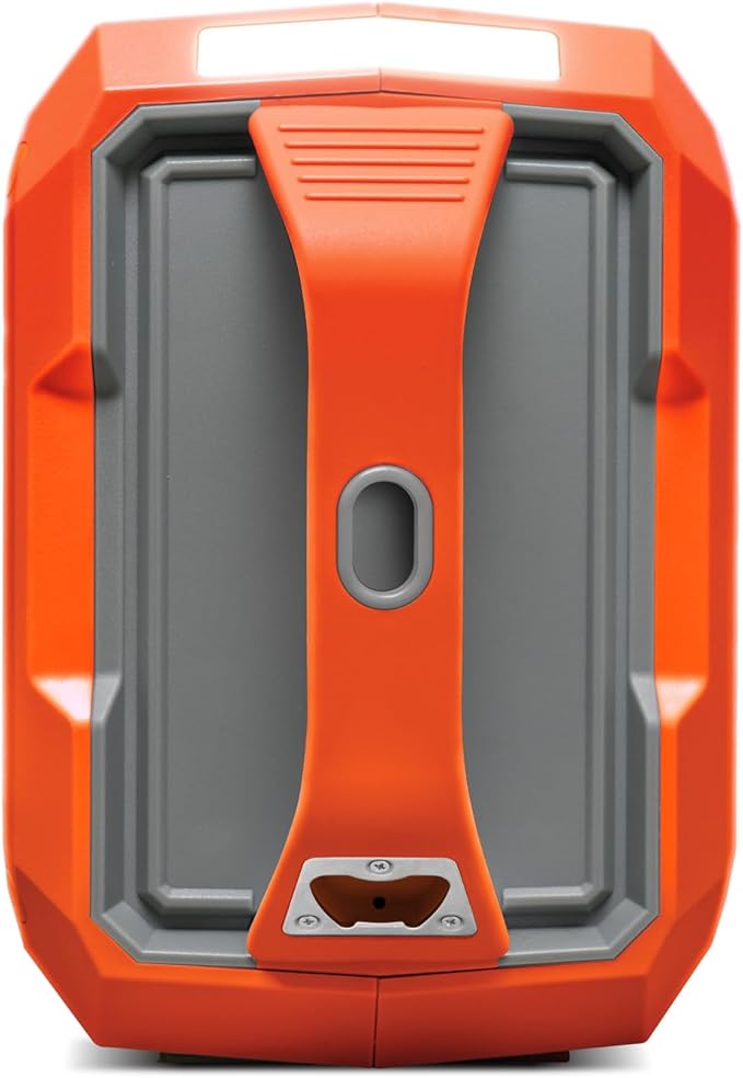 ECOXGEAR Defender: Outdoor Portable Bluetooth Speaker, 121dB Massive Sound, Waterproof and Drop Proof, with LED Party Lights, Pair up to 100, 25+ Hours Playtime (Blaze Orange)