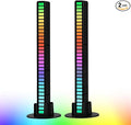 Smart RGB Rhythm Light Bar with 32 LEDs, Music Atmosphere Rhythm Light with 18 Colors & 8 Dynamic Modes, USB Powered RGB Sound Control Light for Bedroom, Party, Gaming, and Car Decor