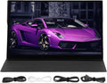 Yunseity 15.6 Inch Portable Monitor, 4K Touchscreen Computer Gaming Display, 60Hz 16:9 Widescreen External Monitor with Adjustable Stand, HDMI USB C 3.1 Travel Second Monitor