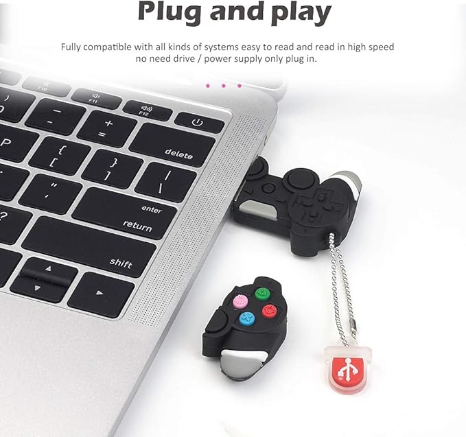 Cute USB Flash Drive 32GB Gamepad Thumb Drive Funny Memory Stick Zip Drive for Kids Students Gift Pendrive