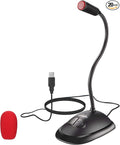 Perrycom USB Computer Microphone, Plug&Play Cardioid Condenser PC Laptop Mic, On/Off and Mute Buttons with LED Indicator, Compatible with Windows/Mac, Ideal for YouTube,Zoom,Recording,Games (6ft)