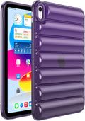 for iPad mini 7 A17 Pro 2024 & iPad mini 6 Case 2021 (8.3 inch) Shockproof Soft TPU Back Cover Silicone Bumper Anti-Yellowing Lightweight Clear Shell for iPad mini 7th/6th Generation, Purple