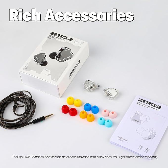 Linsoul 7Hz x Crinacle Zero:2 in Ear Monitor, Updated 10mm Dynamic Driver IEM, Wired Earbuds Earphones, Gaming Earbuds, with OFC IEM Cable for Musician (with MIC, Blue)