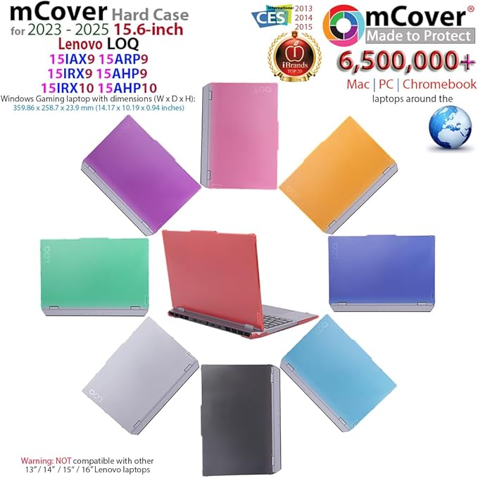 mCover Case ONLY Compatible for 2023-2025 15.6" Lenovo LOQ 15IAX9 15ARP9 15IRX9 15AHP9 15IRX10 15AHP10 Series Windows Computers (NOT for Other Lenovo Models)- Pink