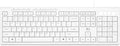 Rii RK907 Ultra-Slim Compact USB Wired Keyboard for Mac and PC,Windows 10/8 / 7 / Vista/XP(White)