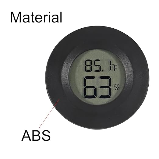 6-Pack Mini Hygrometer Thermometer Digital LCD Monitor Indoor/Outdoor Humidity Meter Gauge Temperature for Humidors Home Greenhouse Babyroom Reptile Incubator