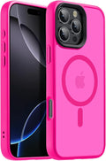 Strong Magnetic for iPhone 16 Pro Max case [10Ft Military-Grade Protection] Compatible with fit MagSafe Shockproof Slim Thin Cover case for iPhone 16 Pro Max 6.9 inch, Pink