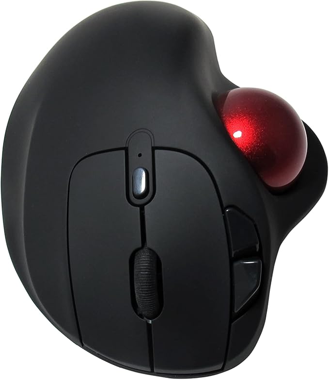MOJO Multi Mode Rechargeable Silent Trackball Mouse (Bluetooth + Wireless)